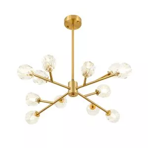 Đèn gắn trần Bắc Âu, chao thủy tinh cao cấp DT-77