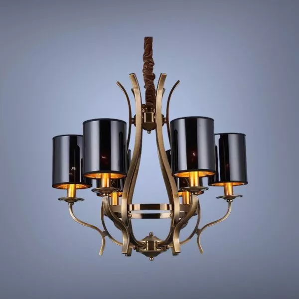 Đèn Gắn Trần Phòng Khách-Bàn Ăn, Chao Vải, Phong Cách Vintage Dc-2019