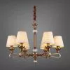 Đèn gắn trần phòng khách-bàn ăn, chao vải, phong cách vintage DC-2020