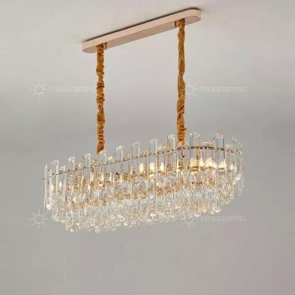 Đèn Gắn Trần Phòng Khách-Bàn Ăn Dạng Ngang,Phale Trắng Cao Cấp Dc-1051