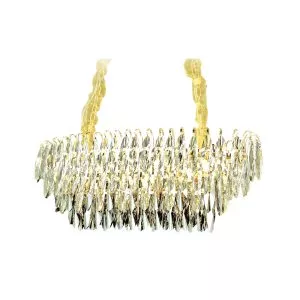 Đèn chùm phale, thiết kế thả ngang, thẻ phale K9 phối màu cao cấp DC-1050