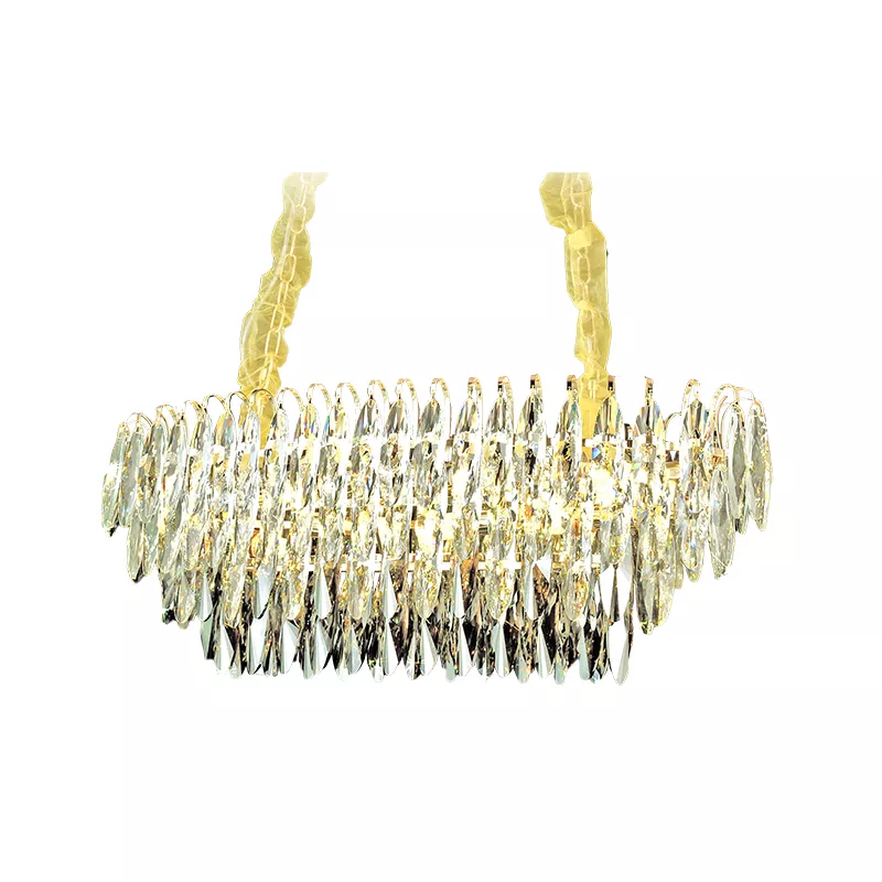 Đèn chùm phale, thiết kế thả ngang, thẻ phale K9 phối màu cao cấp DC-1050 - Hình ảnh 2