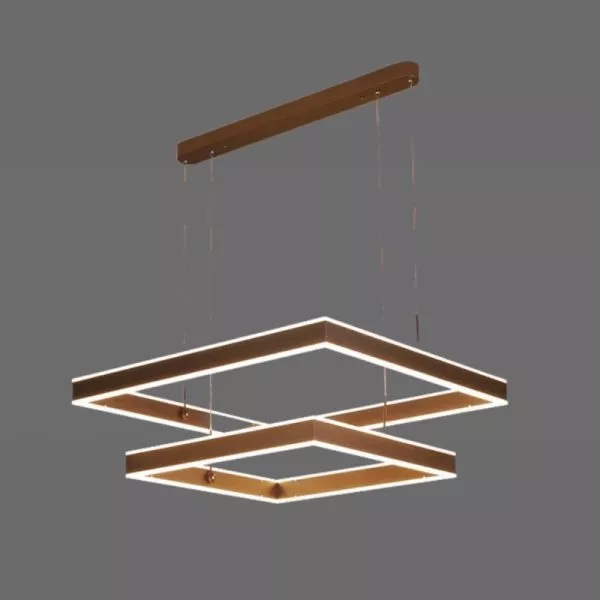 Đèn Gắn Trần Phòng Khách-Bàn Ăn, Led Khung Chữ Nhật Hiện Đại  Dc-140
