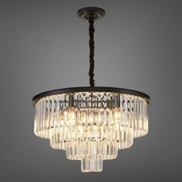 Đèn Gắn Trần Phòng Khách-Bàn Ăn, Phale Thẻ Phối Thân Đen Giá Rẻ Dc-1031