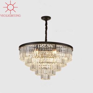 Đèn chùm phale, thiết kế dạng tròn, thẻ phale trắng DC-1031