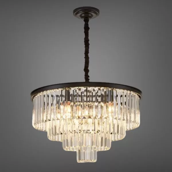 Đèn Gắn Trần Phòng Khách-Bàn Ăn, Phale Thẻ Phối Thân Đen Giá Rẻ Dc-1031