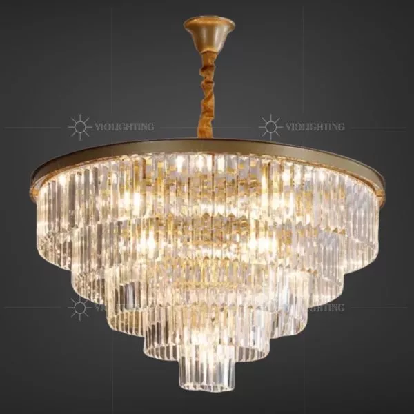 Đèn Gắn Trần Phòng Khách-Bàn Ăn, Phale Thẻ Phối Thân Vàng Giá Rẻ Dc-1030