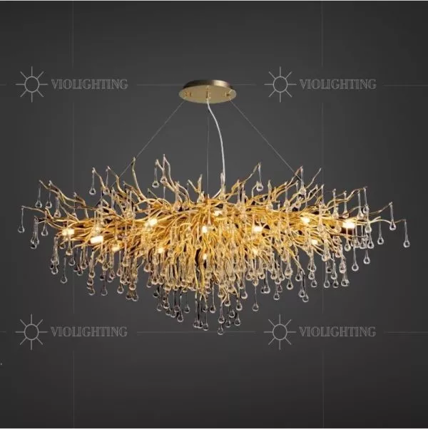 Đèn Gắn Trần Phòng Khách-Bàn Ăn, Phong Cách Serip Nghệ Thuật  Dc-1082