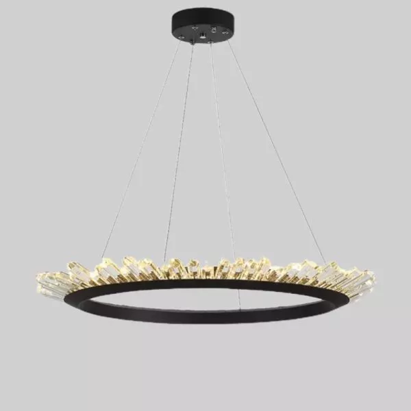 Đèn Gắn Trần Phòng Khách-Bàn Ăn, Thân Đen Phối Phale Hiện Đại Dc-132