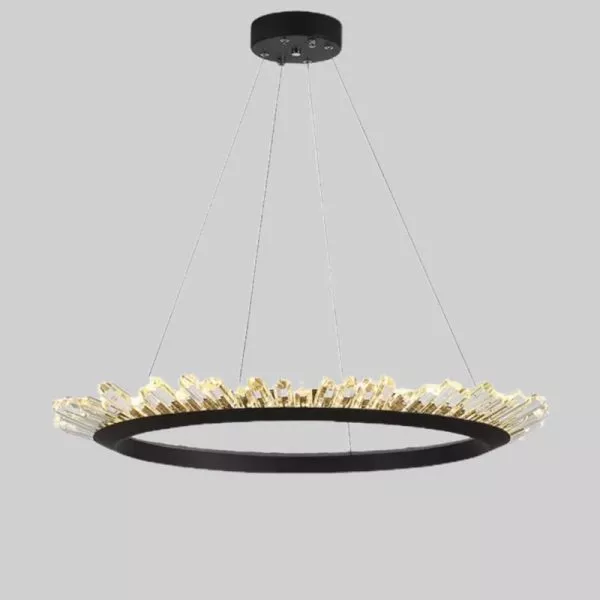 Đèn Gắn Trần Phòng Khách-Bàn Ăn, Thân Đen Phối Phale Hiện Đại Dc-132