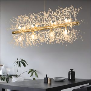Đèn gắn trần phòng khách-bàn ăn, thanh ngang, kiểu hoa Bồ Công Anh DT-80