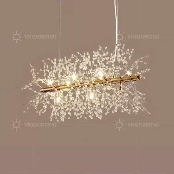 Đèn Gắn Trần Phòng Khách-Bàn Ăn, Thanh Ngang, Kiểu Hoa Bồ Công Anh Tdc-1254