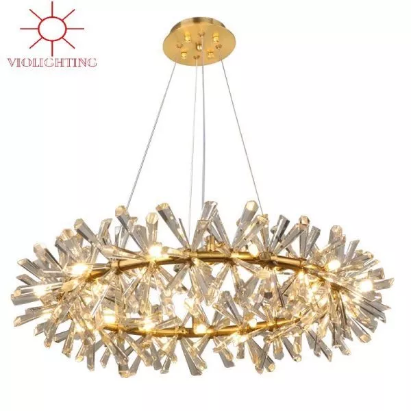 Đèn Gắn Trần Phòng Khách-Bàn Ăn Thiết Kế Vòng Hoa Phale Cao Cấp Dc-1035