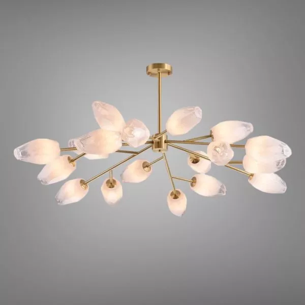 Đèn Gắn Trần Sáng Tạo, Chao Kiểu Tinh Thể Băng Dc-308