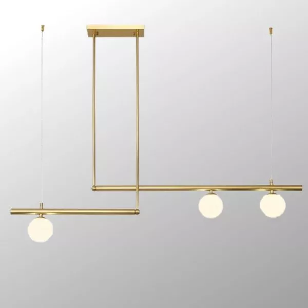 Đèn Gắn Trần Thanh Ngang-3 Bóng, Phong Cách Bắc Âu Dc-150