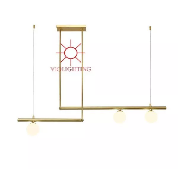 Đèn Gắn Trần Thanh Ngang-3 Bóng, Phong Cách Bắc Âu Dc-150