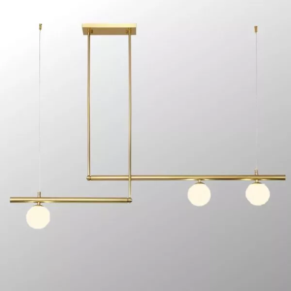 Đèn Gắn Trần Thanh Ngang-3 Bóng, Phong Cách Bắc Âu Dc-150