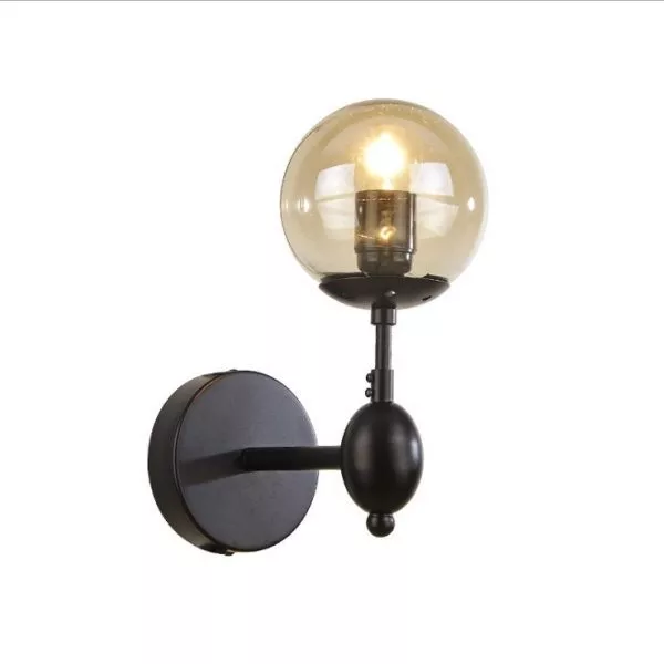 Đèn Gắn Tường Decor, Chao Thủy Tinh Khói Vdc-507