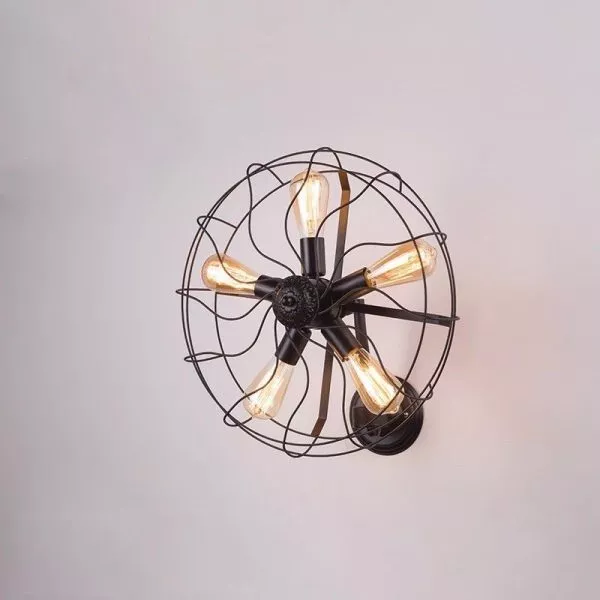 Đèn Gắn Tường Decor, Kim Loại Thiết Kế Hình Cái Quạt  Vdc-630