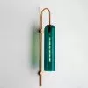 Đèn gắn tường Decor, ống thủy tinh xanh, phối kim loại nghệ thuật VDC-674