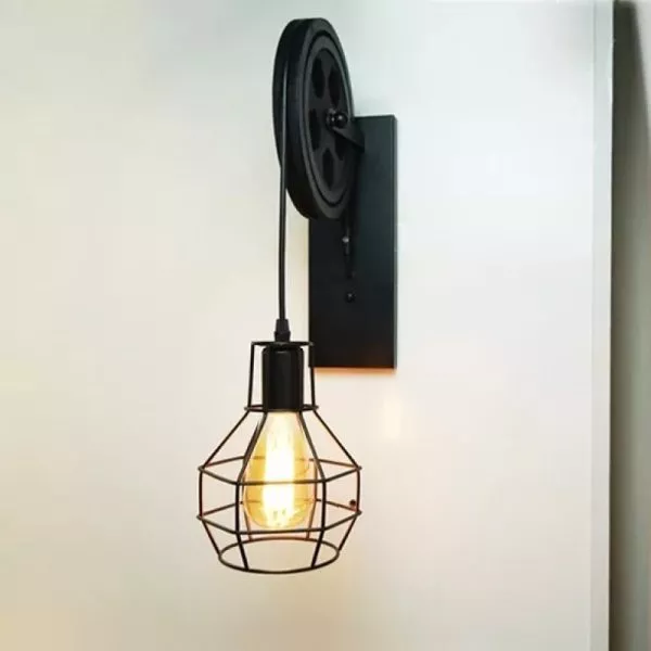 Đèn Gắn Tường Decor, Thiết Kế Dạng Ròng Rọc Nghệ Thuật Vdc-632