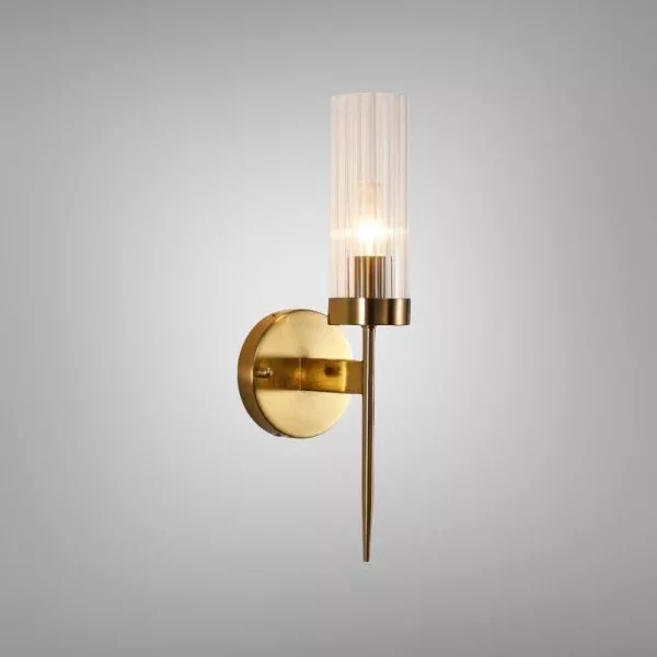 Đèn Gắn Tường Decor, Thiết Kế Ống Thủy Tinh Phối Kim Loại Vdc-533