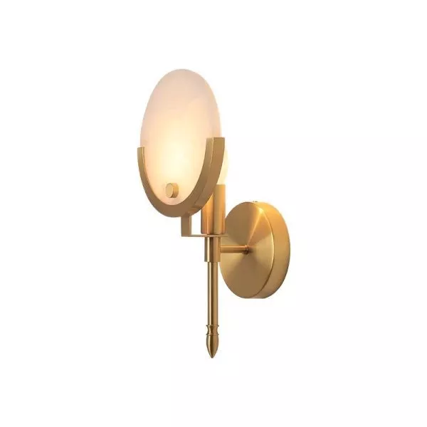 Đèn Gắn Tường Decor,Khung Kim Loại Phối Đá Cẩm Thạch Cao Cấp Vdc-598