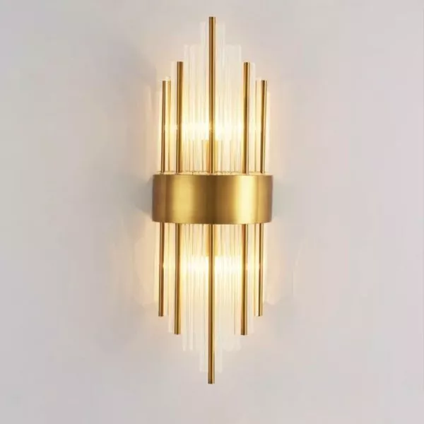 Đèn Gắn Tường Decor,Phale Phối Kim Loại Si Vàng Đồng Cao Cấp Vdc-560