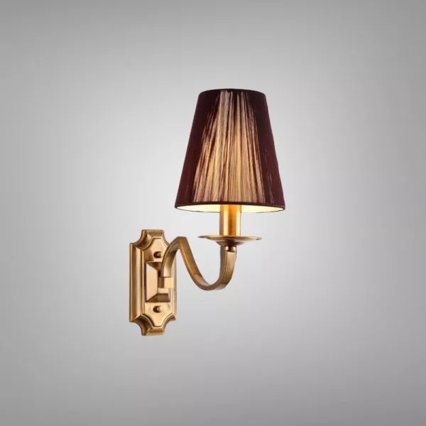 Đèn Gắn Tường Nghệ Thuật, Khung Kim Loại, Chao Vải  Vdc-577