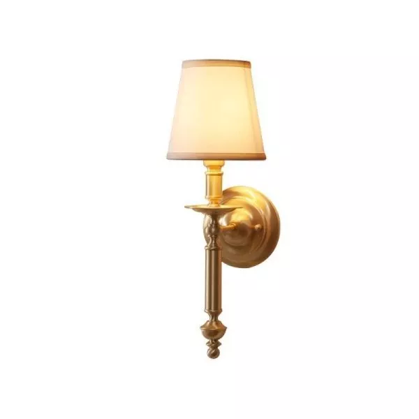 Đèn Gắn Tường Nghệ Thuật, Khung Kim Loại, Chao Vải  Vdc-624