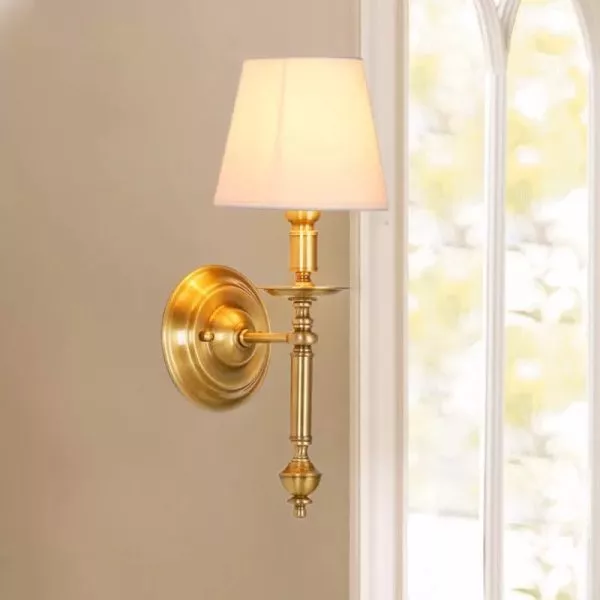 Đèn Gắn Tường Nghệ Thuật, Khung Kim Loại, Chao Vải  Vdc-624