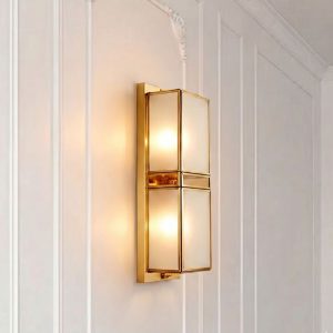 Đèn gắn tường nghệ thuật, khung kim loại phối kính VDC-622