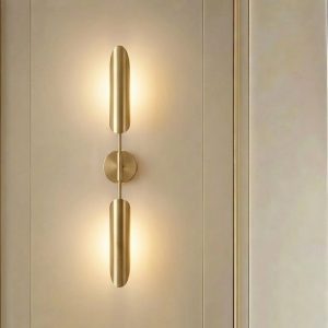 Đèn gắn tường nghệ thuật, kim loại thiết kế ống tre VDC-583