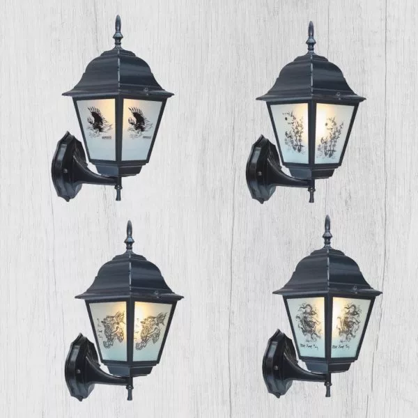 Đèn Gắn Tường Ngoài Trời Giá Rẻ, Thiết Kế Hoa Văn, Cổ Điển Vnt-510