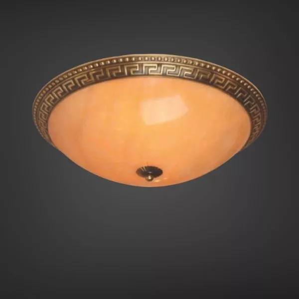 Đèn Ốp Trần Đồng, Mặt Đá Cẩm Thạch Cao Cấp Ocd-012