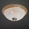 Đèn ốp trần đồng, mặt kính nghệ thuật OCD-018