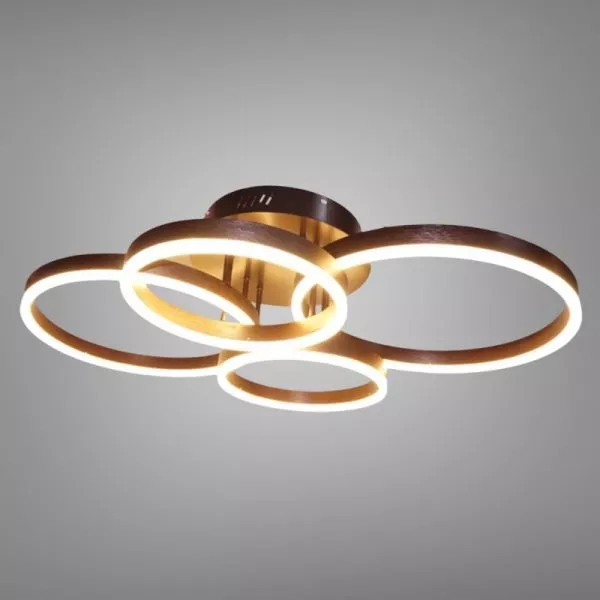 Đèn Ốp Trần Hiện Đại, 4 Vòng Tròn Xếp Nghệ Thuật Ot-013