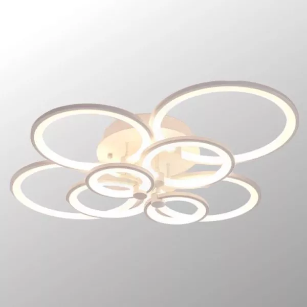 Đèn Ốp Trần Hiện Đại, Thiết Kế Vòng Tròn Đan Xen Ot-043