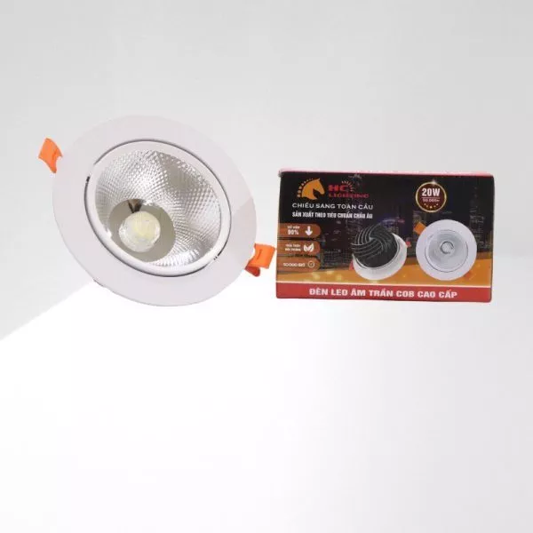Đèn Spotlight Âm Trần Giá Rẻ, Ánh Sáng 4000K Hc-Cob