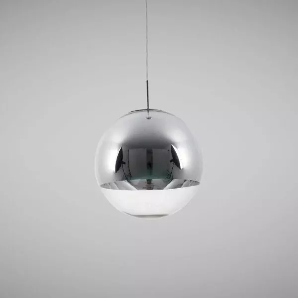 Đèn Thả Cầu Thủy Tinh Khít Màu Bạc Tdc-28B