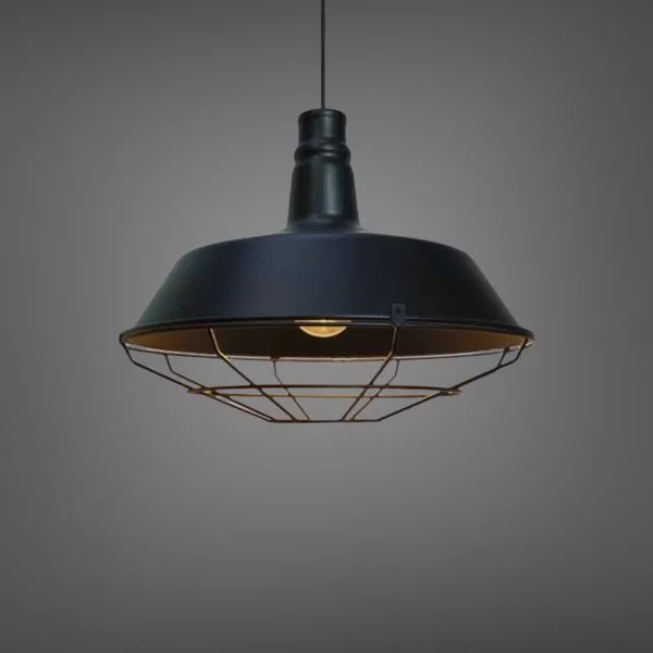 Đèn Thả Chụp Lồng Sắt Phong Cách Retro Tdc-35