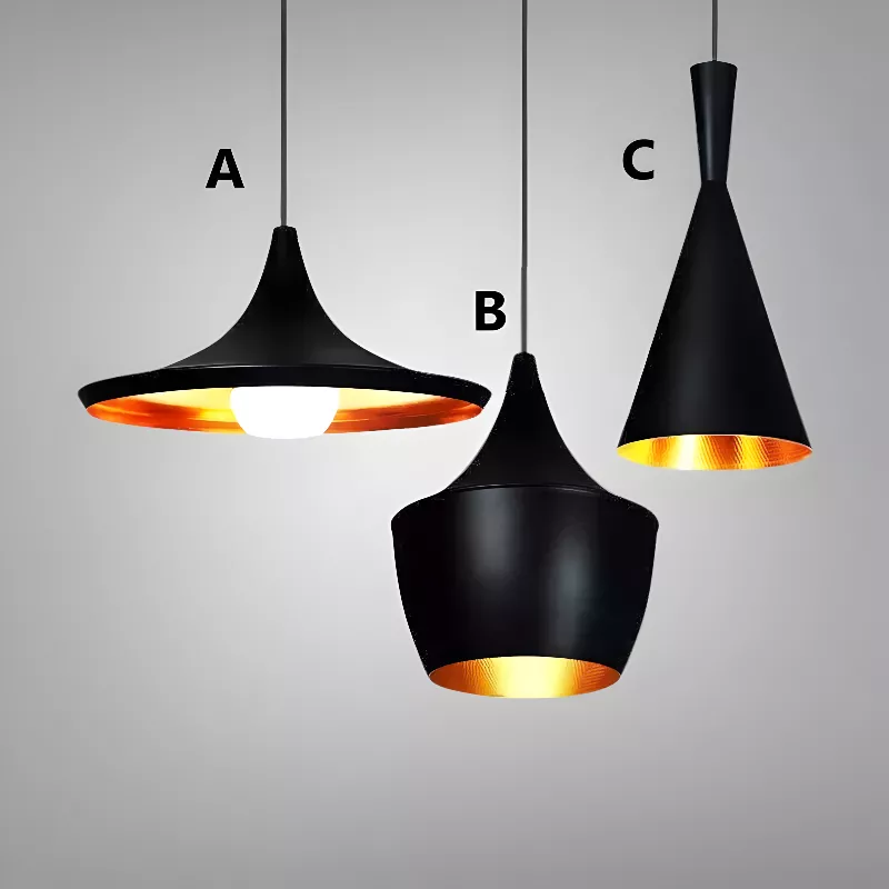 Đèn thả chụp sắt hình nón giá rẻ TDC-04 - Hình ảnh 3
