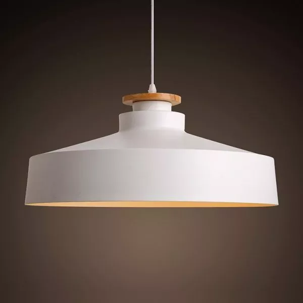 Đèn Thả Chụp Sắt, Phối Gỗ Giá Rẻ Tdc-38