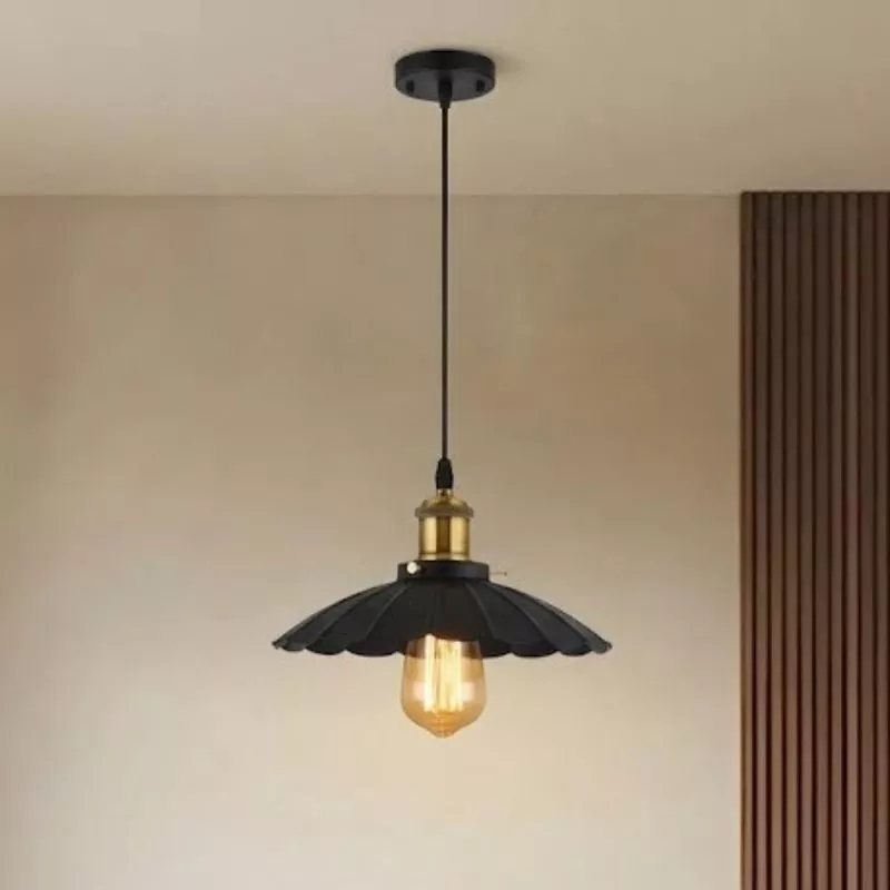 Đèn thả chụp sắt Retro TDC-07