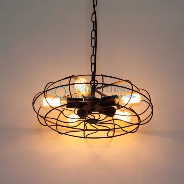 Đèn Thả Cơ Khí Sắt Hình Quạt Tdc-78