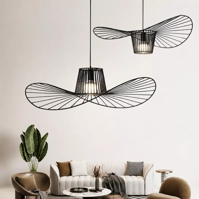 Đèn thả decor - khung sắt hình nón nghệ thuật TDC-90 - Hình ảnh 2