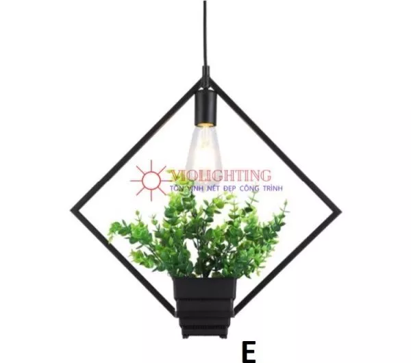 Đèn Thả Decor - Khung Sắt, Trồng Cây Giá Rẻ Tdc-23