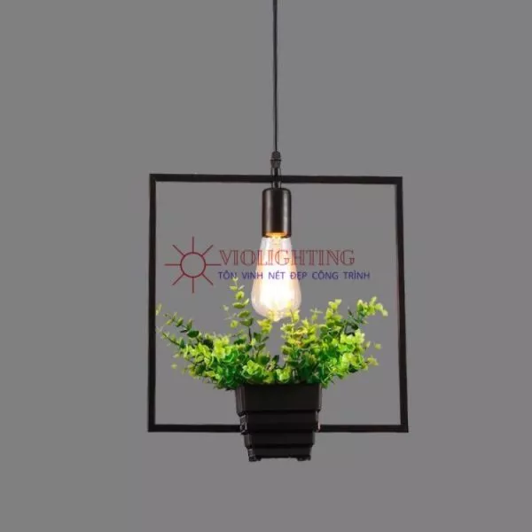 Đèn Thả Decor - Khung Sắt, Trồng Cây Giá Rẻ Tdc-23