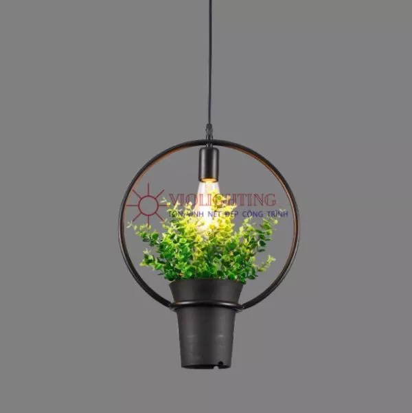 Đèn Thả Decor - Khung Sắt, Trồng Cây Giá Rẻ Tdc-23