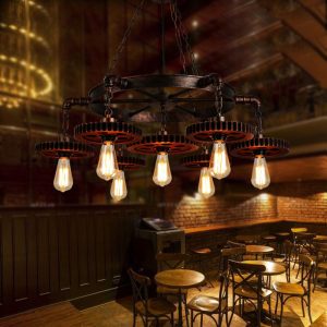 Đèn thả decor – phong cách cơ khí, thiết kế hình bánh răng độc đáo TDC-112